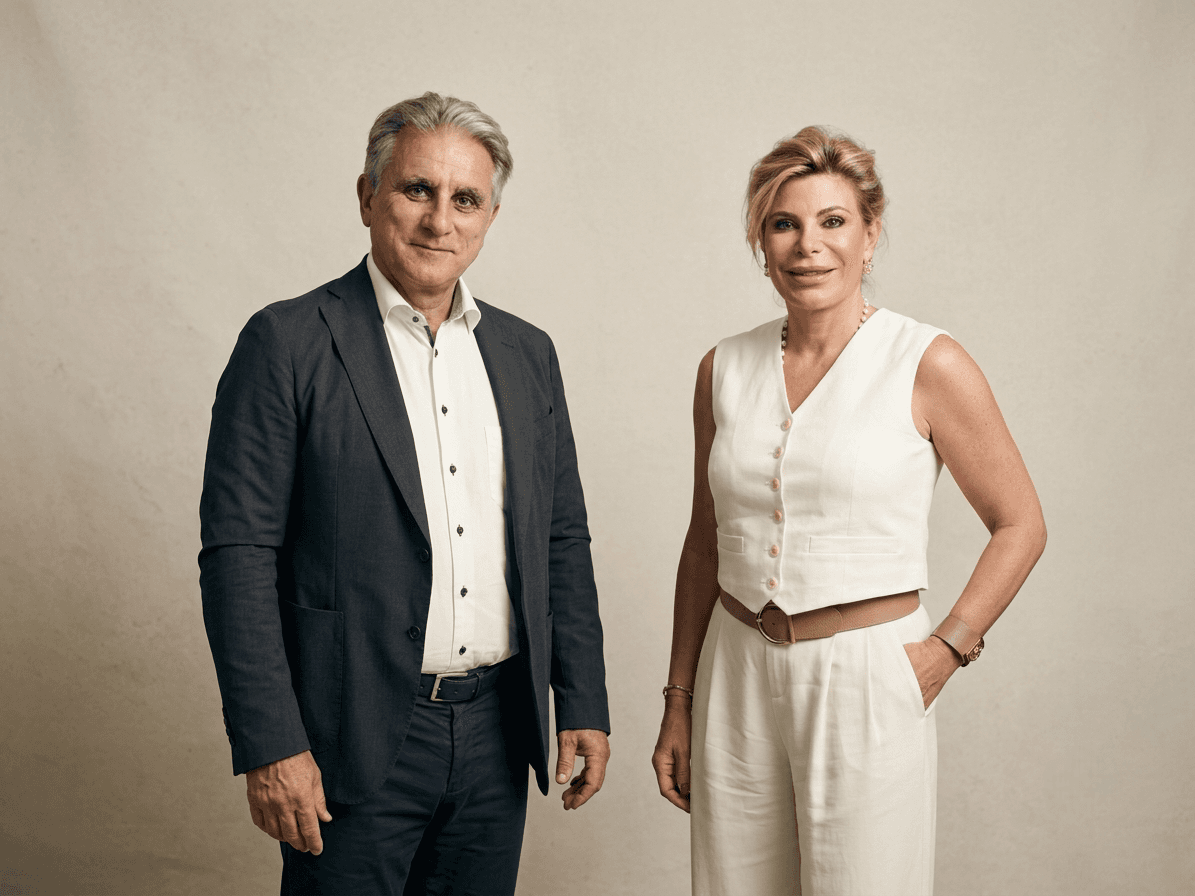 Didier Develeer et Cécile Martens, administrateurs de Martens Assurances