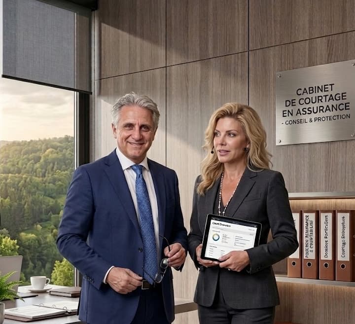 Didier Develeer et Cécile Martens, administrateurs de Martens Assurances